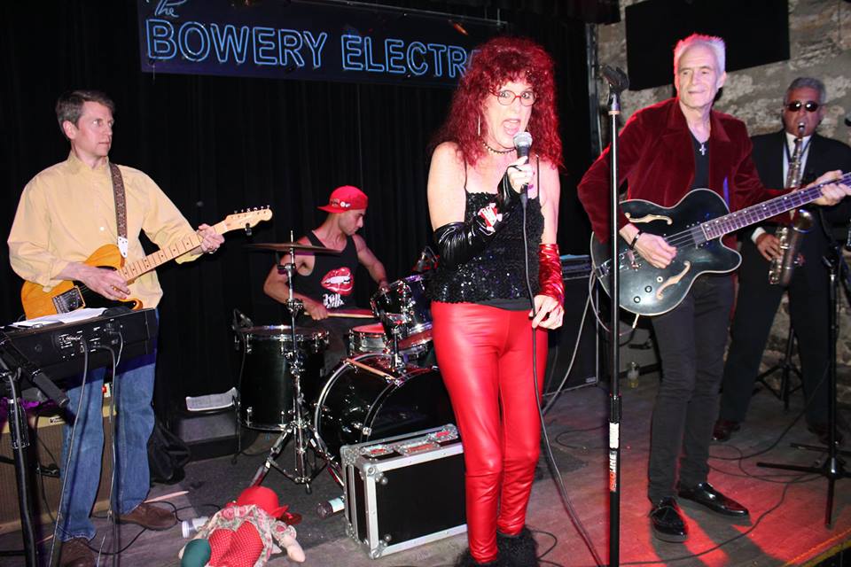 Ruby Lynn Reyner performs at Peter Crowley's Max's Kansas City Reunion at Bowery Electric in NYC.  Photo by John E. Espinosa